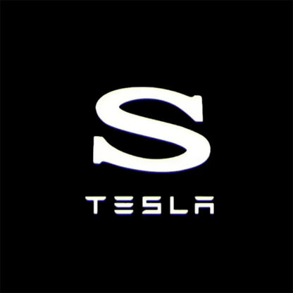 2/4Pcs Car Door LED Logo Projector Lights HD Welcome Light 3D Laser Ghost Shadow Light for  Model Y 3 S X Car Accessory