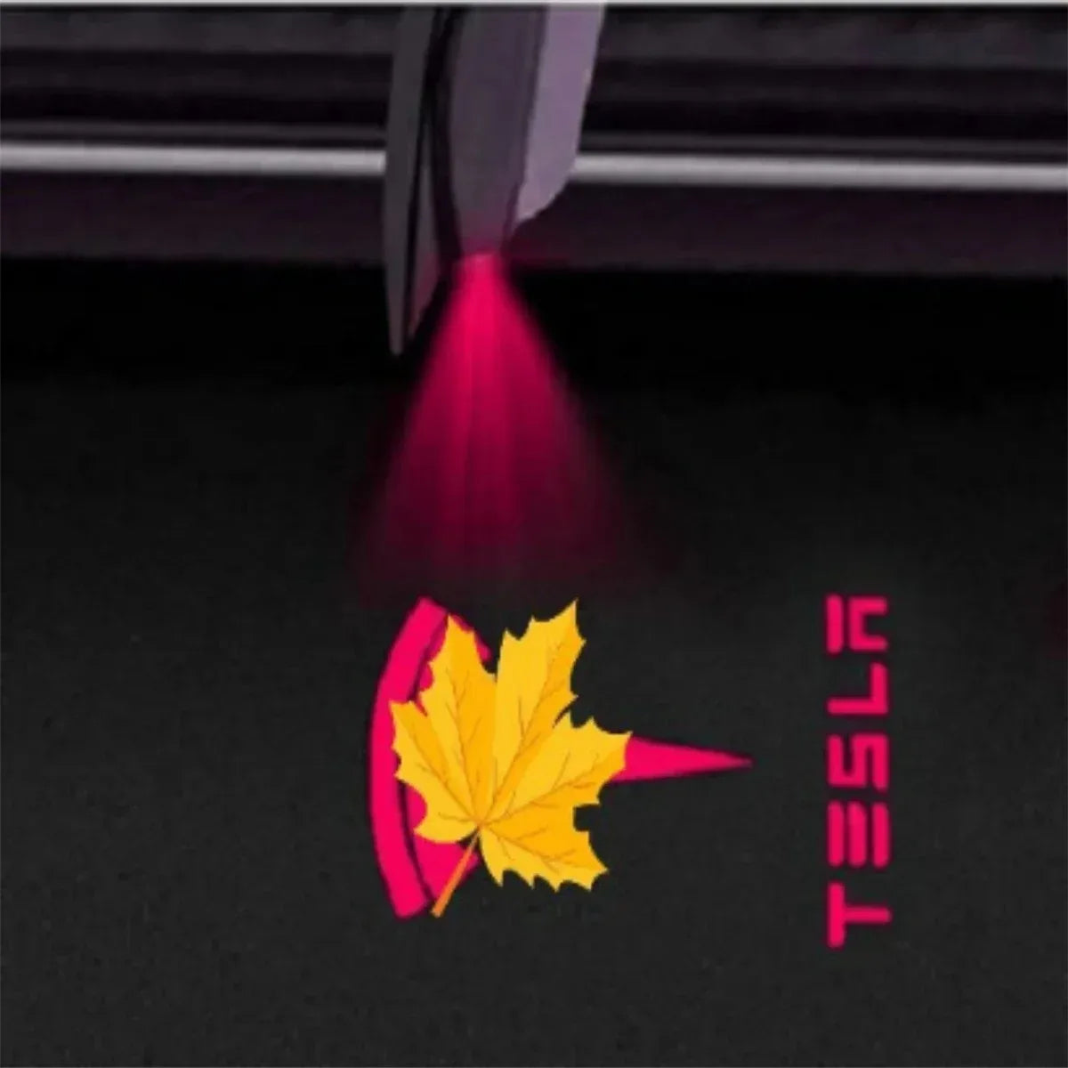 2/4Pcs Car Door LED Logo Projector Lights HD Welcome Light 3D Laser Ghost Shadow Light for  Model Y 3 S X Car Accessory