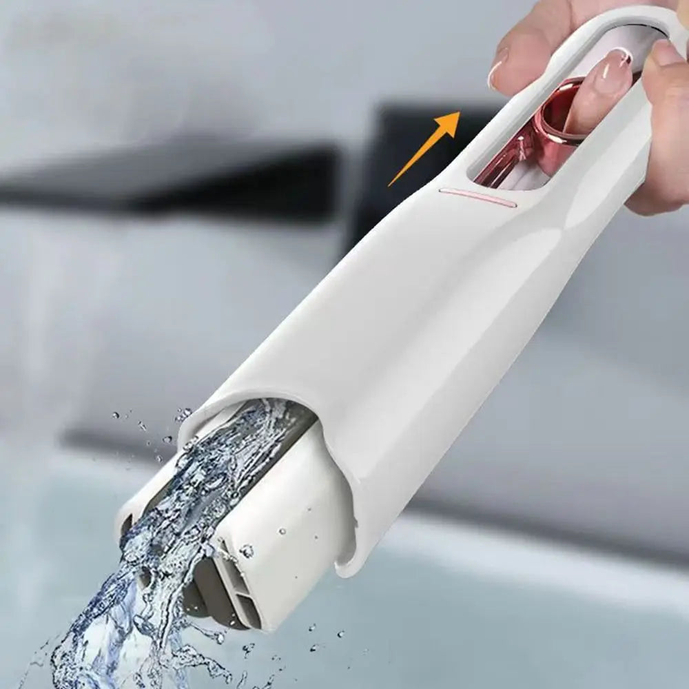 Adjustable Strong Water Absorption Mini Squeeze Mop Mini Dusting Portable Cleaning Mop with Sponge Rotatable Sponge Mop Kitchen